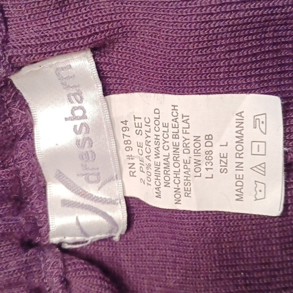 O42 DRESS BARN PLUS SIZE 2 PIECE  MAXI SWEATER TOP & SKIRT SET - Picture 8 of 8